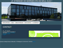 Tablet Screenshot of gymorges.educanet2.ch